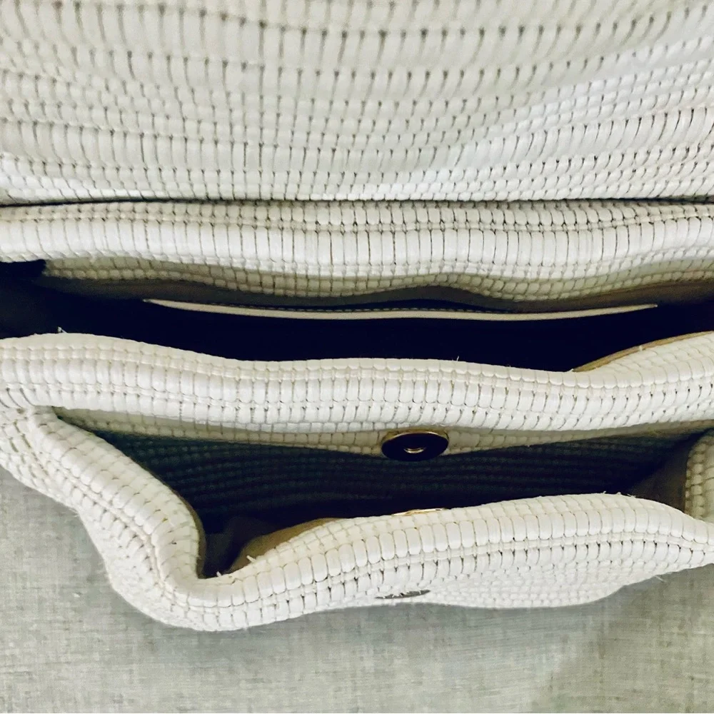 NWT Proenza Schouler Raffia Harris Bag in White - Picture 7 of 9